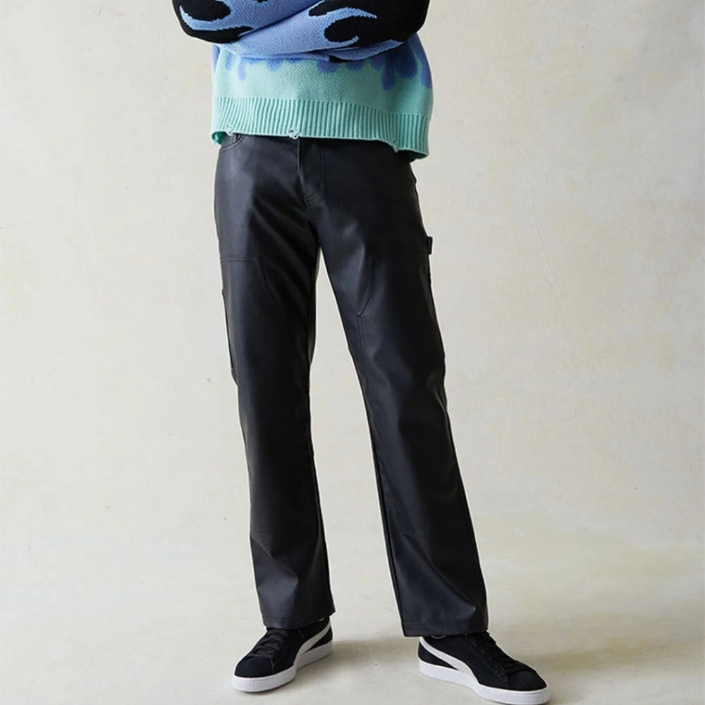 PacSun Faux Leather Carpenter Pants